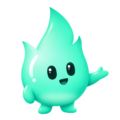 Rankd’s mint flame mascot presenting the game